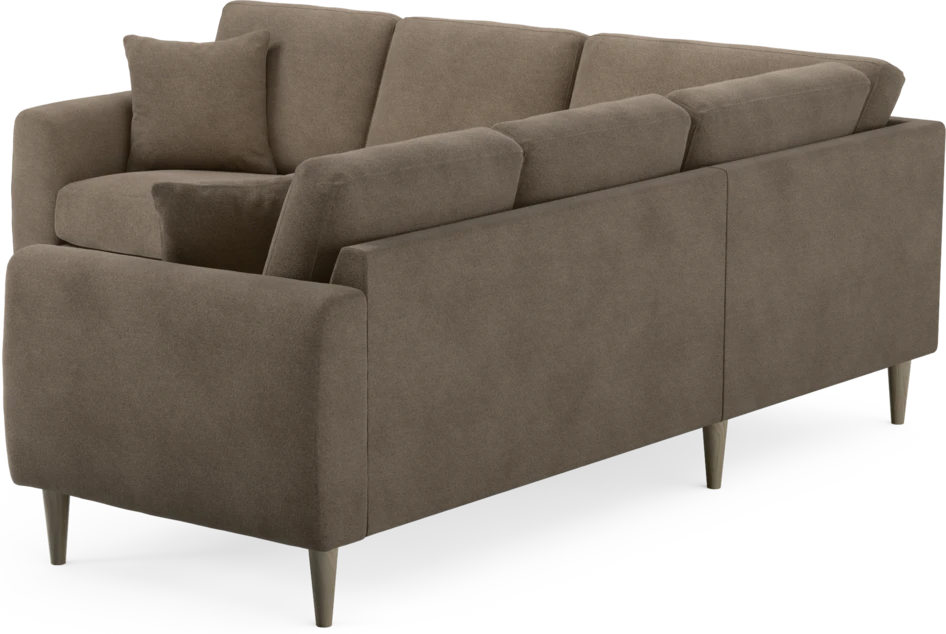 Eden - Hörnsoffa, 2+2-sits - Brun