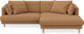 Harper - 4-sits med schäslong XL höger - Gul