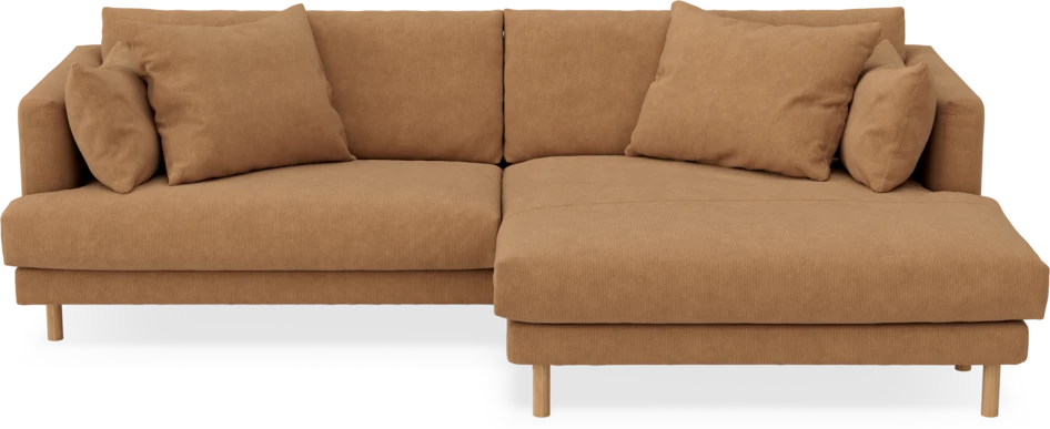 Harper - 4-sits med schäslong XL höger - Gul