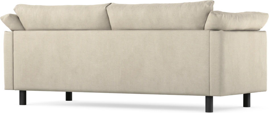 Cherrie - 2,5-sits soffa, hel dyna, fast klädsel - Vit