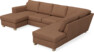 Friday - 3-sits soffa med schäslong vänster och divan höger - Orange