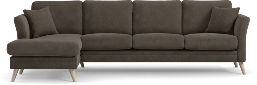 Eden - 3-sits soffa med schäslong - Gul