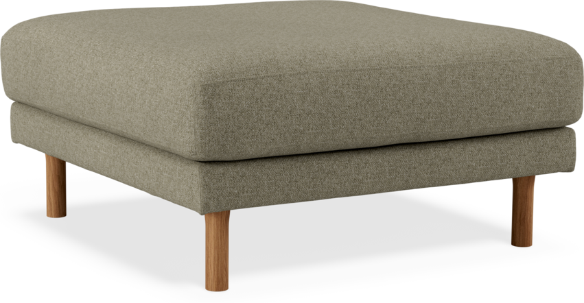 Willow - Fotpall, fast klädsel - Beige