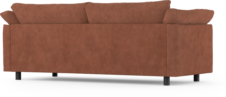 Cherrie - 2,5-sits soffa, fast klädsel - Orange