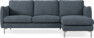 Madison Lux - 2-sits soffa med schäslong höger - Vit