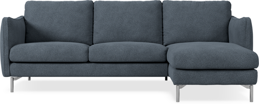 Madison Lux - 2-sits soffa med schäslong höger - Vit