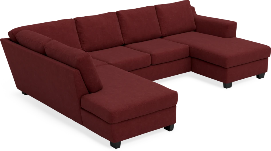 Friday - 3-sits soffa med divan vänster och schäslong höger - Rosa