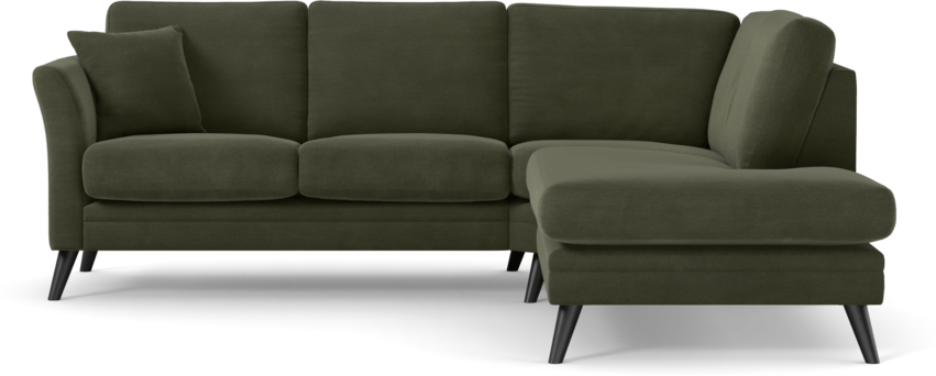 Eden - 2-sits soffa med divan - Grön