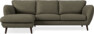 Madison Lux - 2-sits soffa med schäslong vänster - Brun