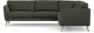 Bridge - Hörnsoffa, 3+2-sits - Grön