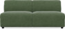 Ruby - 2-sits soffa utan armstöd - Grön