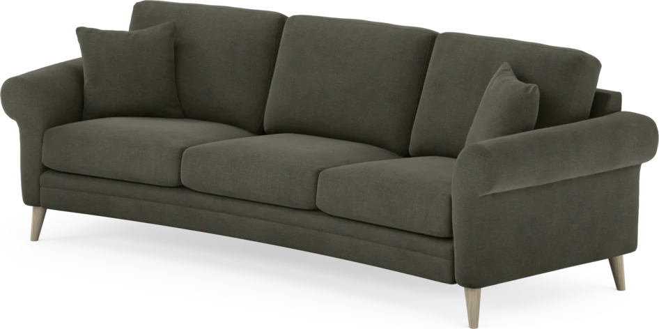 Eden - 3-sits soffa svängd - Grå