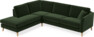 Eden - 2,5-sits soffa med divan - Grön