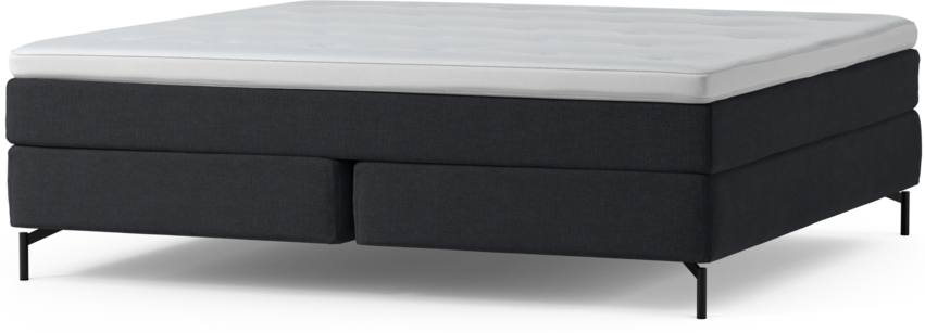 Delux Sense - Kontinentalsäng, dubbelsäng med bäddmadrass och sängben