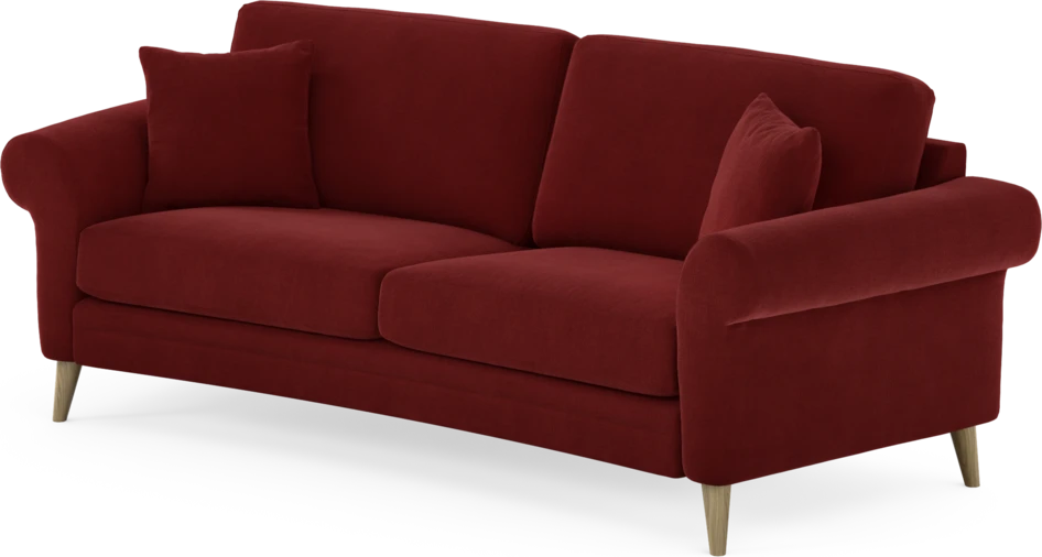 Eden - 2,5-sits soffa svängd - Röd