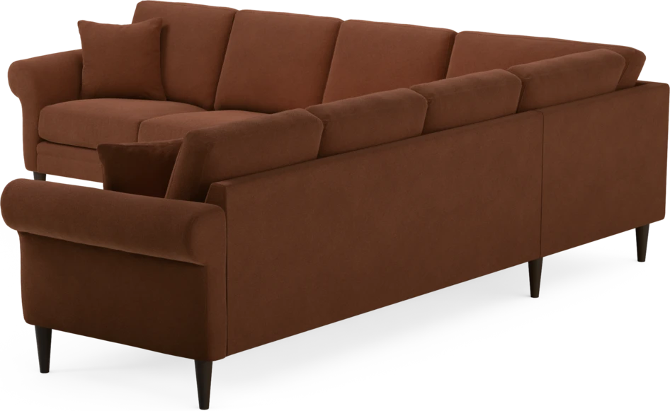 Eden - Hörnsoffa, 3+3-sits - Orange