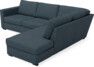 Friday - 2,5-sits soffa med divan höger - Blå