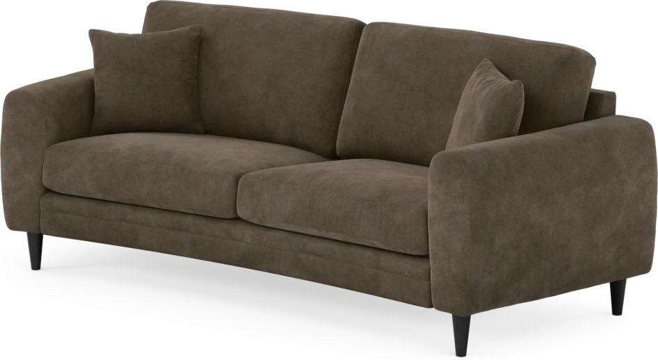 Eden - 2,5-sits soffa svängd - Brun