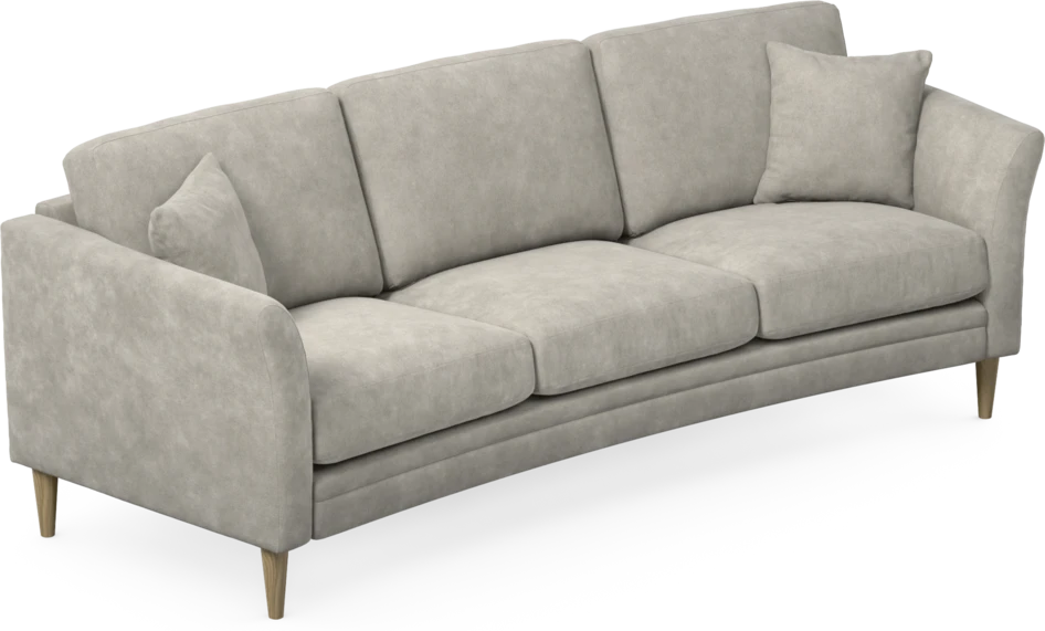 Eden - 3-sits soffa svängd - Grå