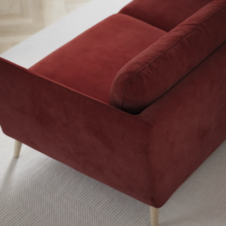 Madison Lux - Hörnsoffa med schäslong höger - Rosa