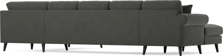 Eden - 3-sits soffa med schäslong vänster och divan höger - Grå