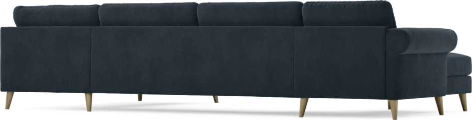 Bridge - 3-sits soffa med schäslong vänster och divan höger - Blå