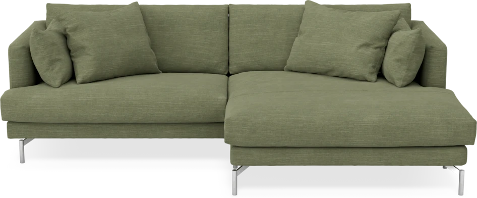 Harper - 4-sits med schäslong XL höger - Grön