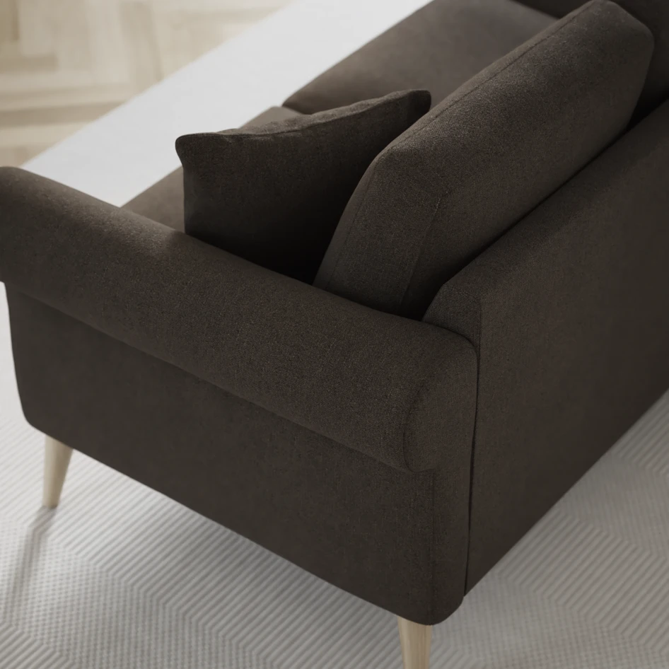 Eden - Hörnsoffa, 2+2-sits - Brun