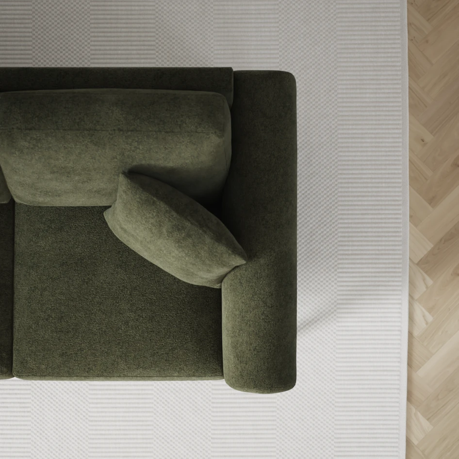 Eden - Hörnsoffa, 2+3-sits - Grön