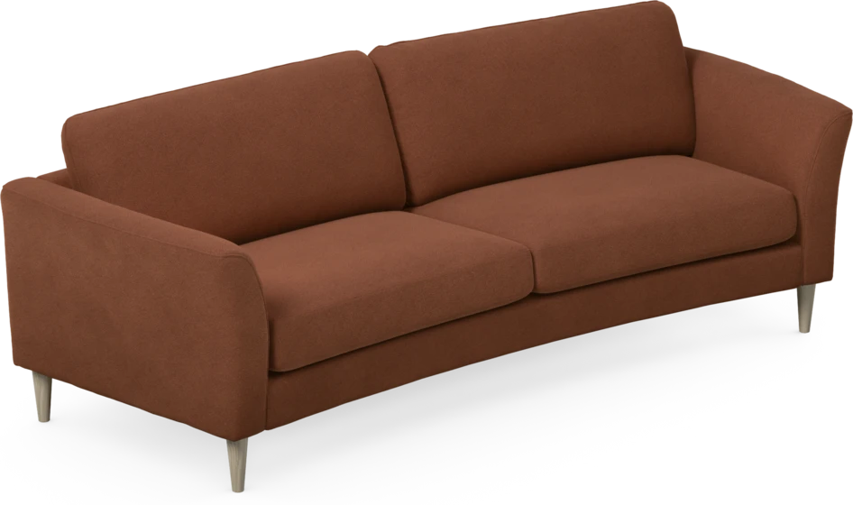 Bridge - 3-sits soffa svängd - Orange