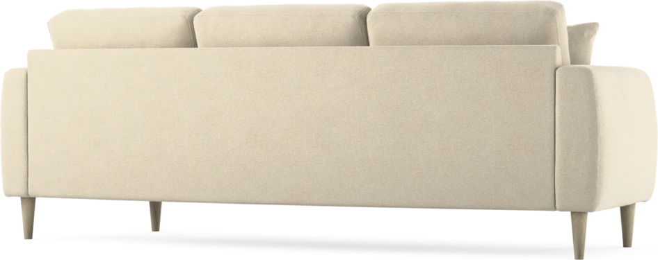 Eden - 3-sits soffa svängd - Beige