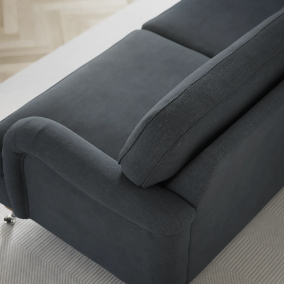 Oxford - 3-sits soffa svängd - Blå