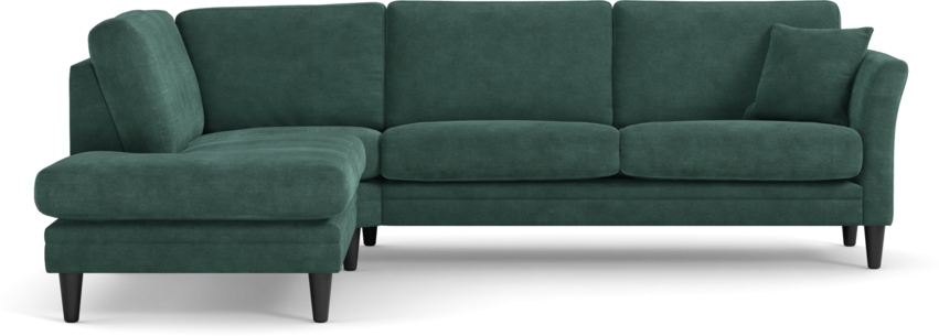 Eden - 2,5-sits soffa med divan - Blå