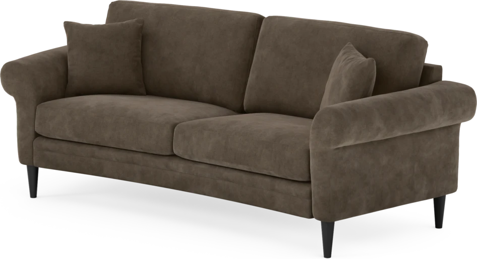 Eden - 2,5-sits soffa svängd - Brun