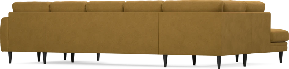 Eden - 3-sits soffa med divan vänster och schäslong höger - Gul