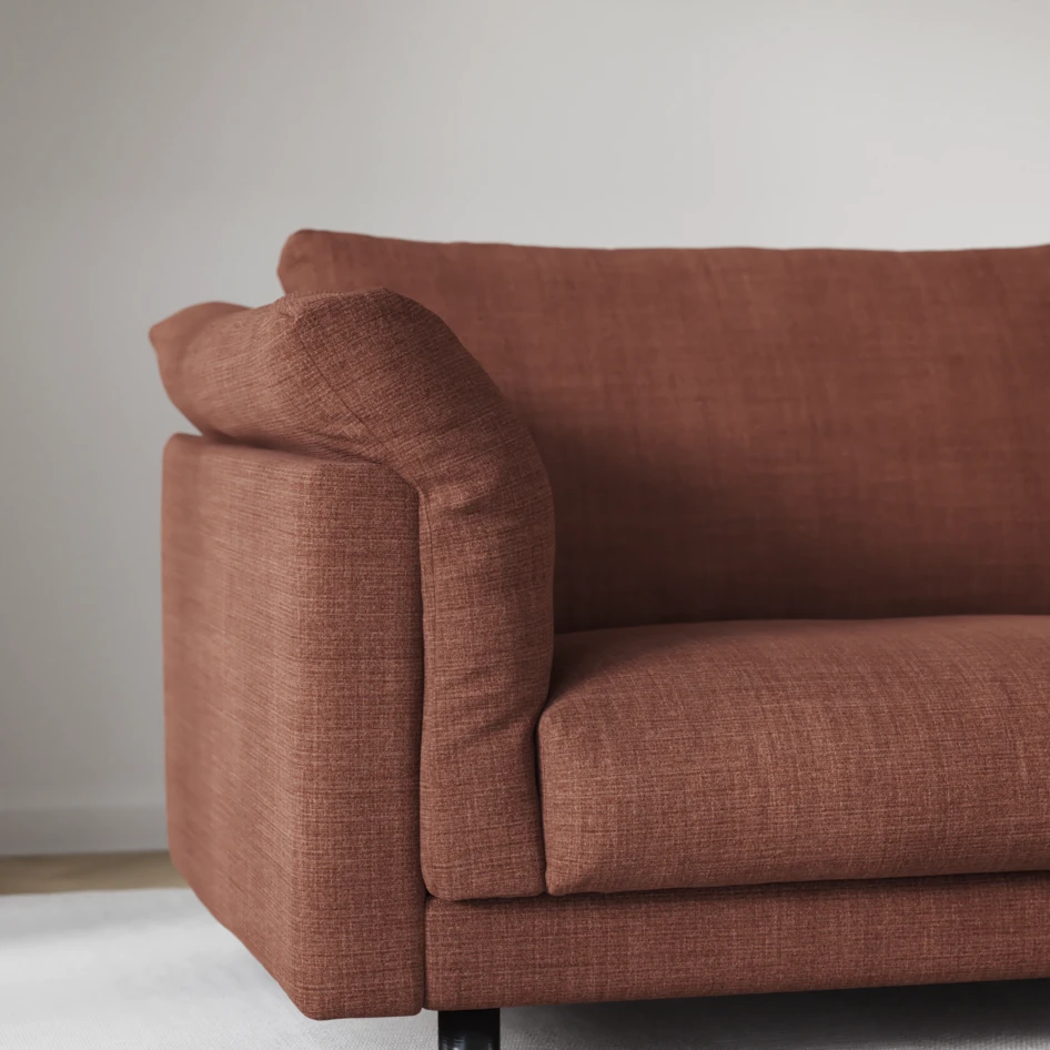 Cherrie - 2,5-sits soffa, fast klädsel - Orange