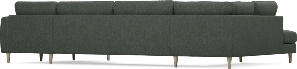 Bridge - 3-sits soffa med divan vänster och schäslong höger - Grön