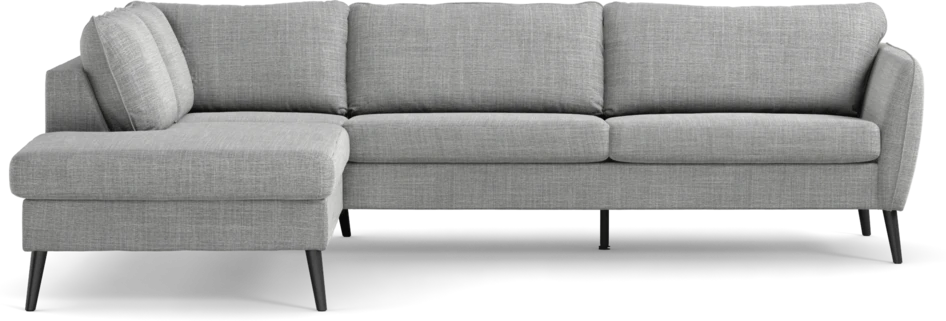 County - 2,5-sits soffa med divan vänster - Grå
