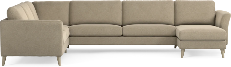 Bridge - Hörnsoffa, 2+3-sits med schäslong höger - Beige