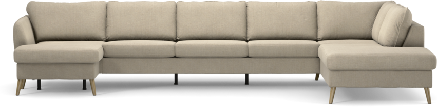 County - 4-sits soffa med schäslong vänster och divan höger - Beige