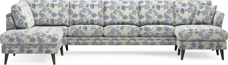 Eden - 3-sits soffa med divan vänster och schäslong höger - Flerfärgad