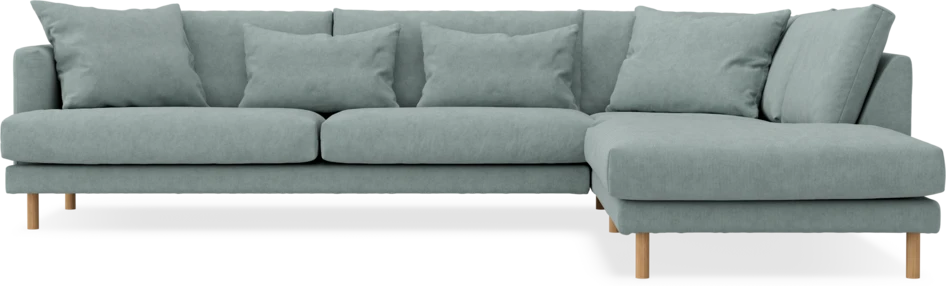 Harper - 3-sits soffa med divan höger - Grön