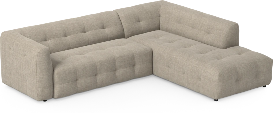 Bella - 3-sits soffa med divan höger - Beige
