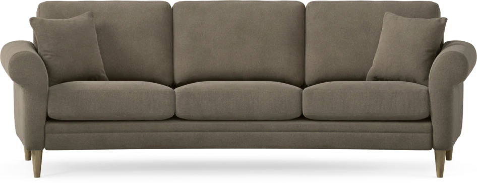 Eden - 3-sits soffa svängd - Beige