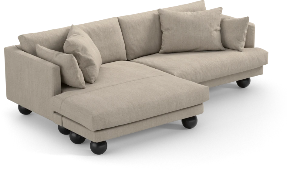 Harper - 4-sits med schäslong XL vänster - Beige