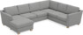 Friday - Hörnsoffa, 3+2-sits med schäslong vänster - Grå