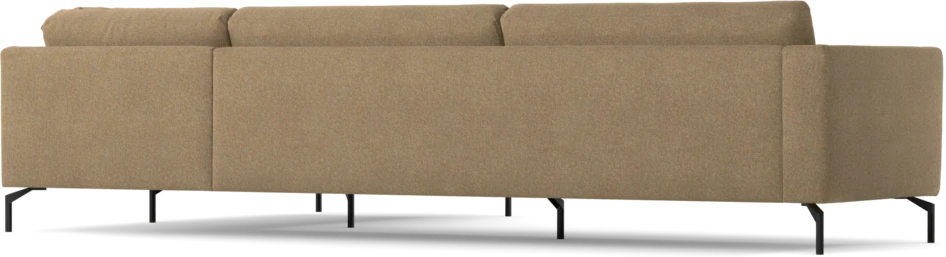 Willow - 4-sits soffa med divan höger, fast klädsel - Gul