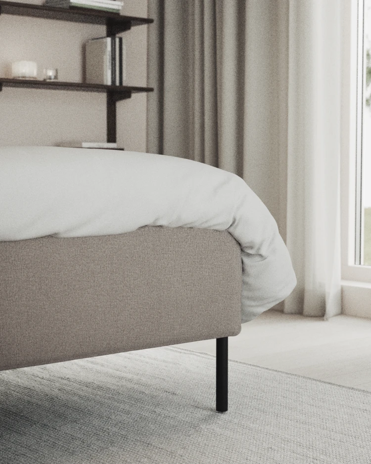 Delux Exclusive - Kontinentalsäng, enkelsäng 120 cm med bäddmadrass och sängben - inspiration