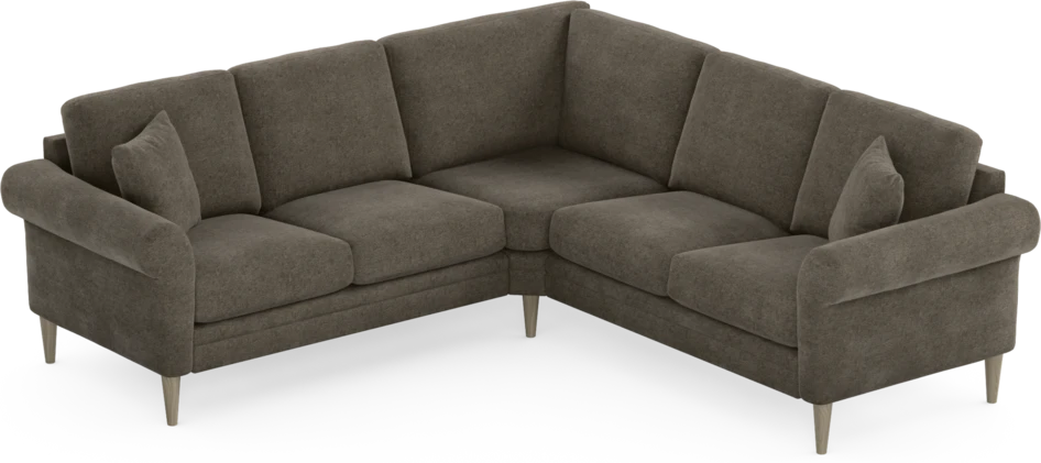 Eden - Hörnsoffa, 2+2-sits - Brun