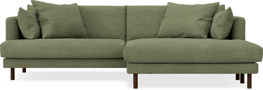 Harper - 4-sits med schäslong XL höger - Grön